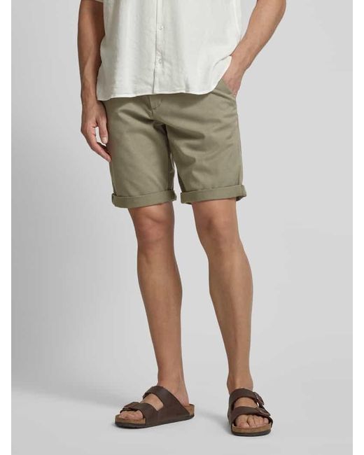 Tom Tailor Regular Fit Chinoshorts mit Gürtel in Green für Herren