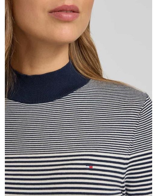 Tommy Hilfiger Blue Regular Fit Pullover aus Baumwoll-Mix