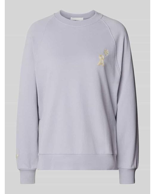 ARMEDANGELS Gray Oversized Sweatshirt mit Label-Stitching Modell 'GIOVANNAA'