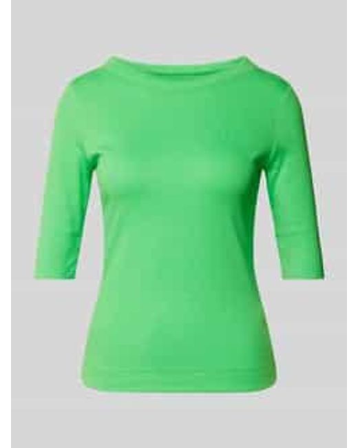 Marc Cain T-Shirt Met 3/4-Mouwen, Model 'Remix' in het Green