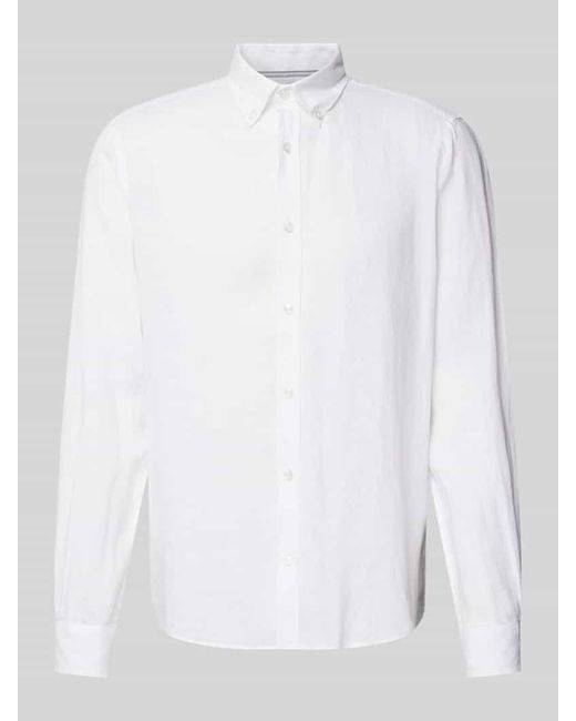 S.oliver Freizeithemd aus Leinen in White für Herren