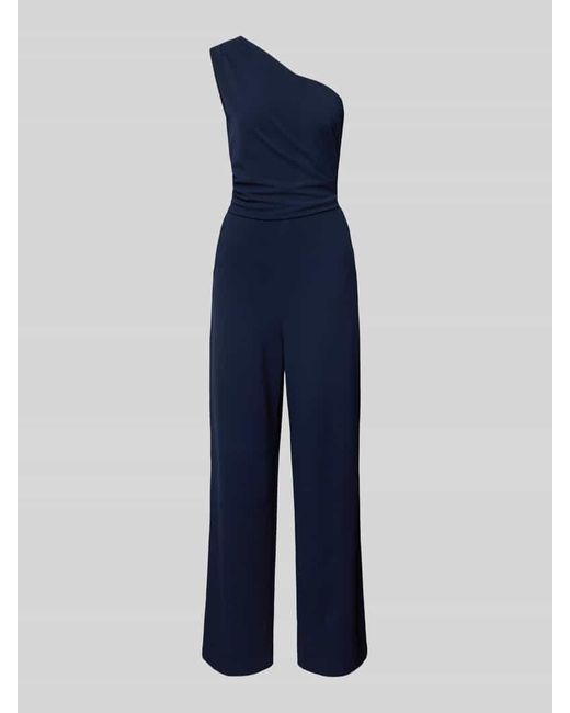 Swing Blue Jumpsuit mit One-Shoulder-Träger