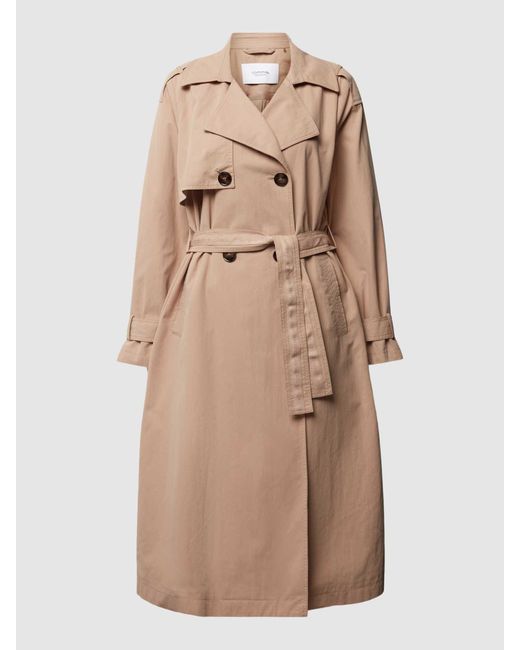 comma casual identity Natural Trenchcoat mit Bindegürtel