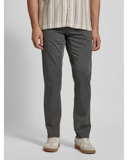 Brax Regular Fit Chino mit Paspeltasche Modell 'EVEREST' in Gray für Herren