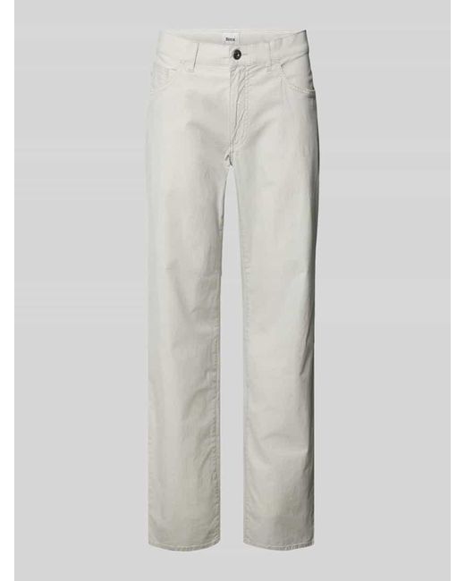 Brax Regular Fit Chino Im 5-Pocket-Design Modell 'Ultralight' in White für Herren