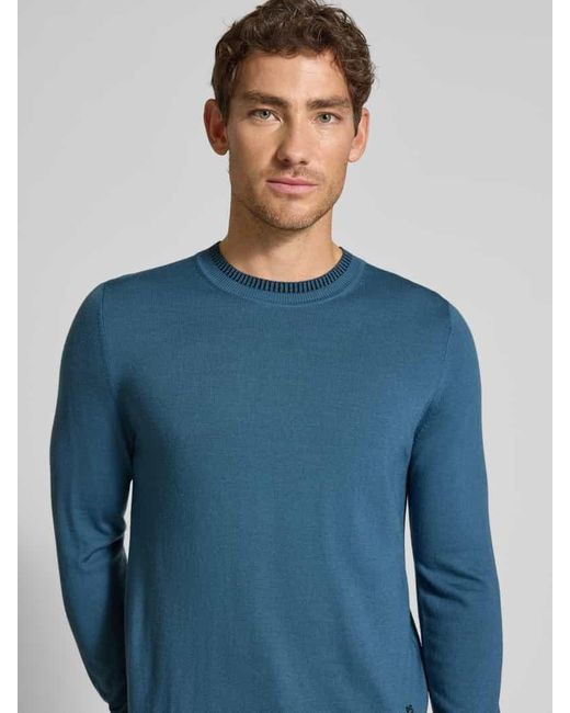 Paul Smith Strickpullover mit gerippten Abschlüssen in Blue für Herren