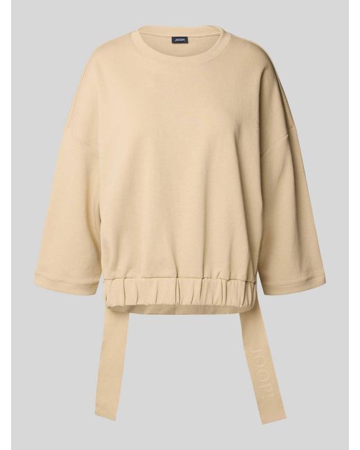 Joop! Sweatshirt Met 3/4-mouwen in het Natural