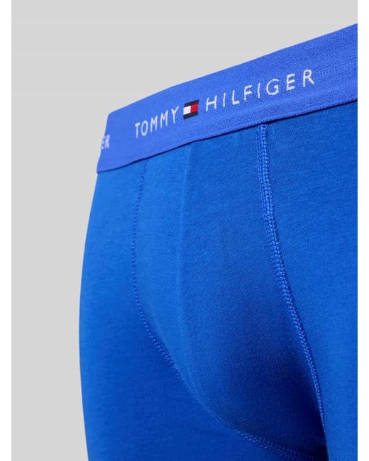 Tommy Hilfiger Slim Fit Trunks aus Baumwoll-Mix in Blue für Herren