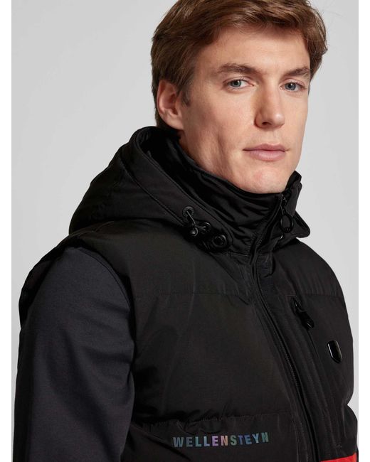 Wellensteyn Regular Fit Functionele Bodywarmer Met Capuchon, Model 'Royal Flash' in het Red voor heren