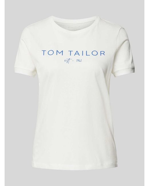 Tom Tailor Multicolor T-Shirt mit Label-Print