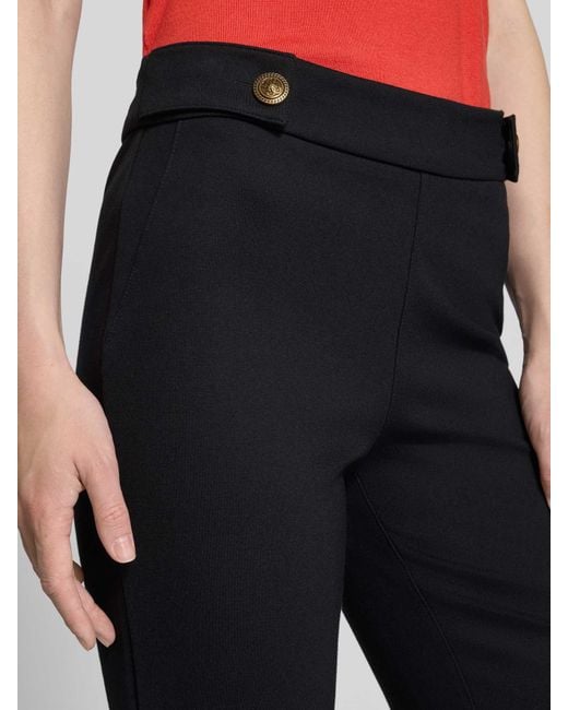 Guess Slim Fit Bell Bottom Van Viscosemix, Model 'Maelice' in het Black