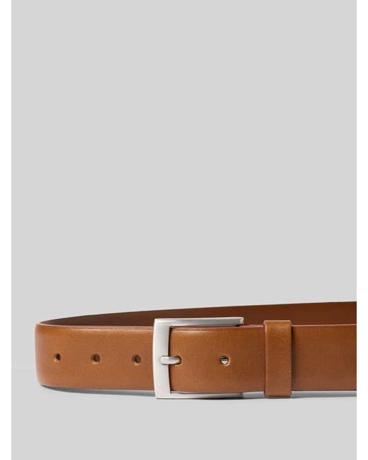 S.oliver Gürtel aus echtem Leder Modell 'Basic Belt' in Brown für Herren