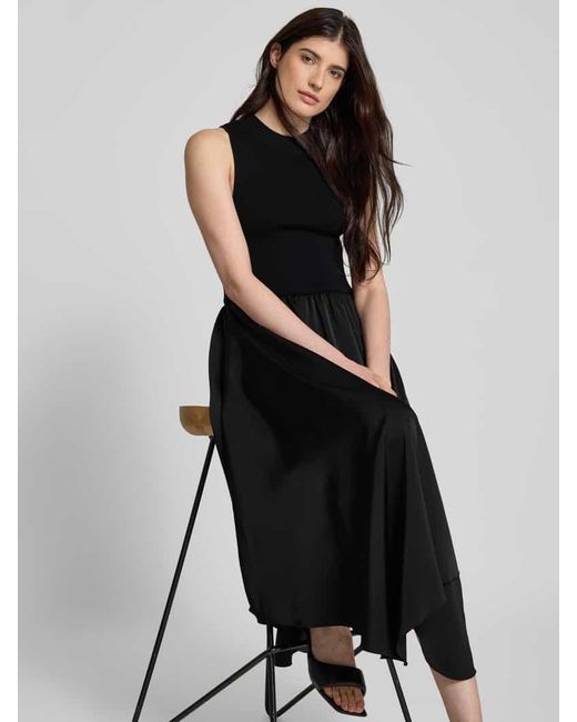 Gestuz Black Maxikleid mit Turtleneck Modell 'sama'