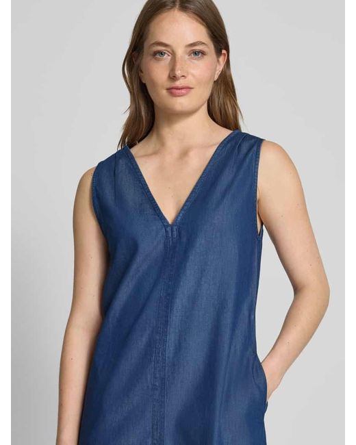 Marc O' Polo Blue Ausgestelltes Jeanskleid aus Baumwoll-Lyocell-Mix