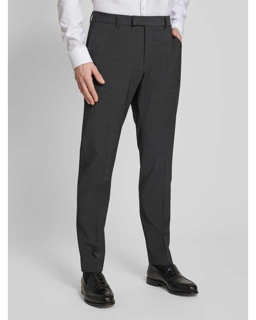 Strellson Regular Fit Anzughose Mit Bügelfalten Modell 'Mercer' in Gray für Herren