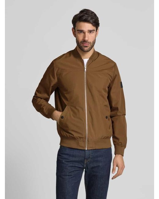 Matíníque Blouson Mit Reißverschluss Modell 'Clay' in Brown für Herren