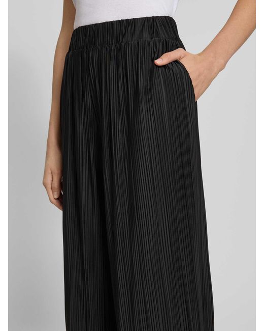 SELECTED Regular Fit Wijde Broek in het Black