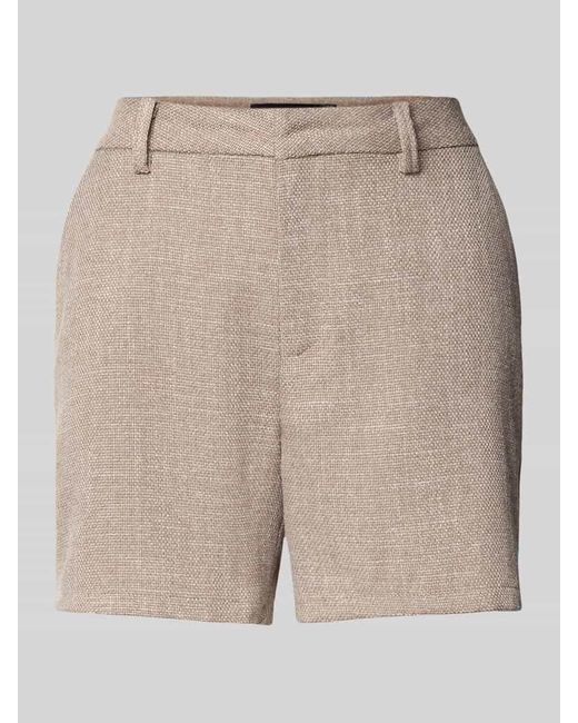 Vero Moda Natural Regular Fit Shorts mit Gürtelschlaufen Modell 'FRIDA'
