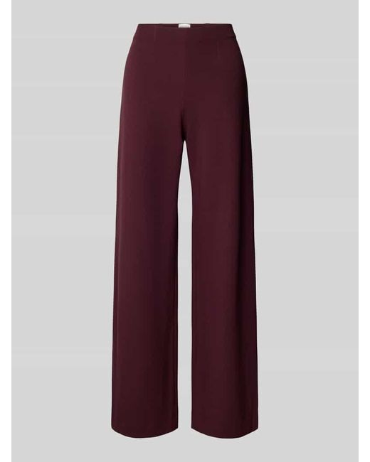 Seductive Red Marlenehose aus Viskose-Mix mit Gesäßtaschen Modell 'KIMBERLEY'