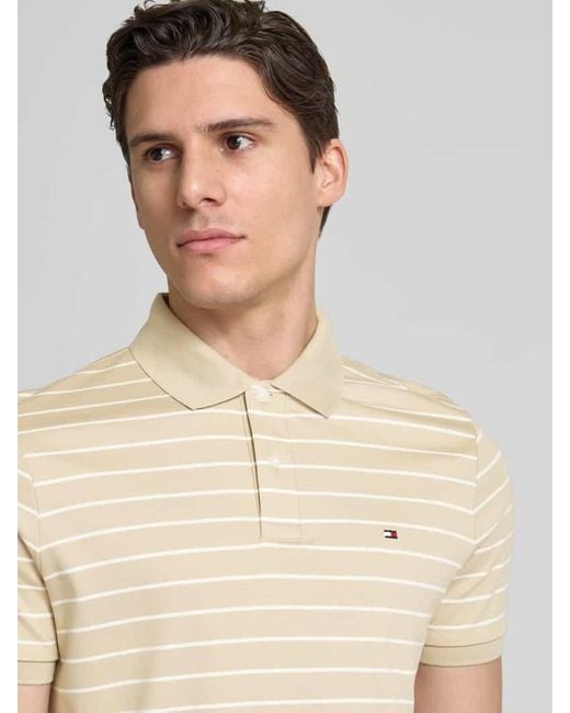 Tommy Hilfiger Regular Fit Poloshirt aus reiner Baumwolle in Natural für Herren