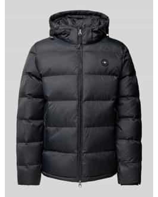 Gant Gewatteerd Jack Met Labelpatch in het Black voor heren