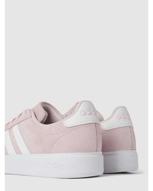 Adidas Pink Sneaker mit Label-Detail
