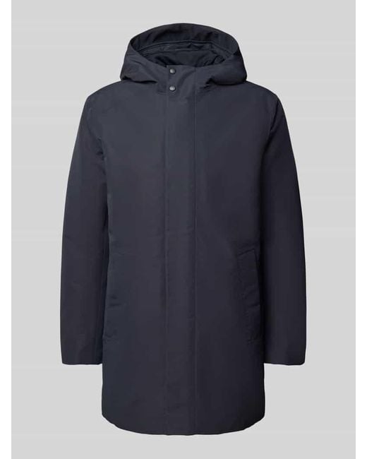 Geox Regular Fit Parka mit Kapuze Modell 'DORAY' in Blue für Herren