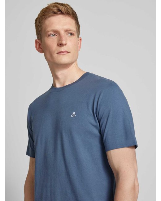 Marc O' Polo T-Shirt mit Label-Print in Blue für Herren