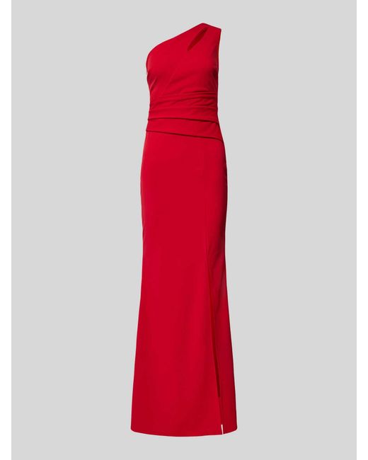 Sistaglam Red Abendkleid mit One-Shoulder-Träger
