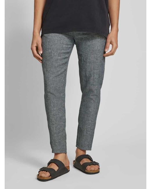Blend Regular Fit Stoffhose mit Tunnelzug Modell 'MORGAN' in Gray für Herren