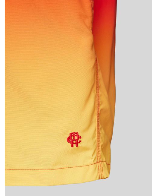 Mcneal Relaxed Fit Zwembroek Met Logostitching in het Orange voor heren