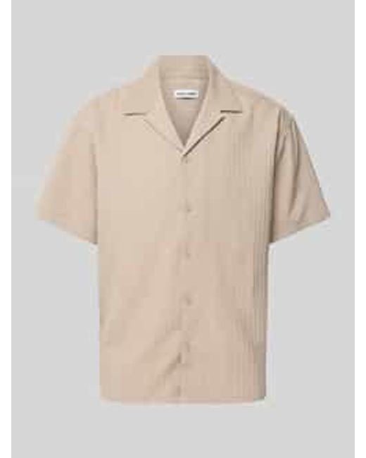 Jack & Jones Vrijetijdsoverhemd Met Knoopsluiting in het Natural voor heren