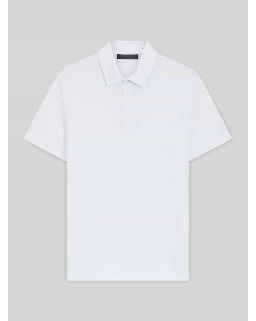 Boss Regular Fit Poloshirt aus Baumwolle-Seiden-Mix Modell 'PARRIS' - BECKHAM x in White für Herren