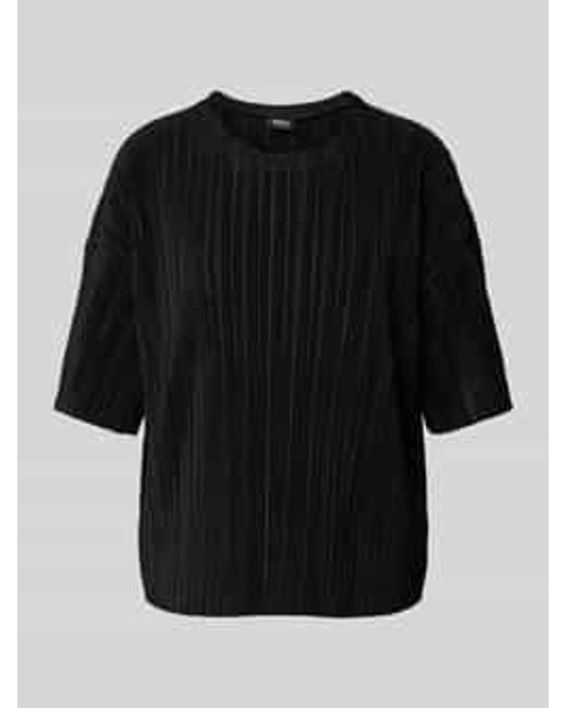 ONLY Boxy Fit T-shirt Met Plissés in het Black