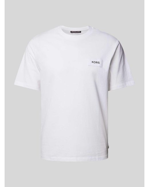 Michael Kors T-shirt Met Labelpatch in het White voor heren