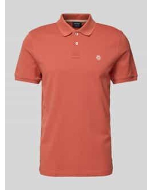 Mcneal Regular Fit Poloshirt Met Knoopsluiting En Labelstitching in het Orange voor heren