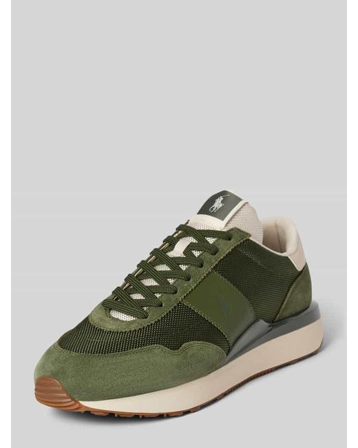 Polo Ralph Lauren Sneaker mit Label-Stitching in Green für Herren