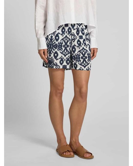 Vero Moda Blue Loose Fit Shorts aus reiner Viskose Modell 'EASY JOY'