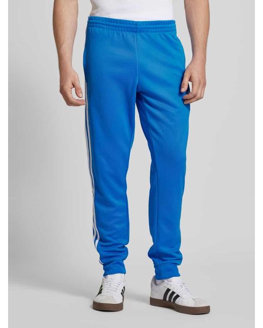 Adidas Originals Sweatpants mit Logo-Stitching in Blue für Herren