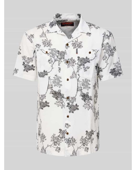 Superdry Freizeithemd mit Knopfleiste in Gray für Herren