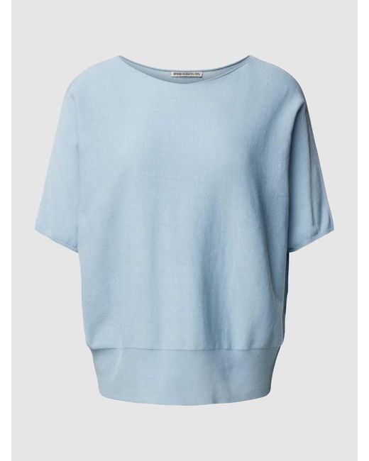 Drykorn Gebreid Shirt Met Ronde Hals in het Blue