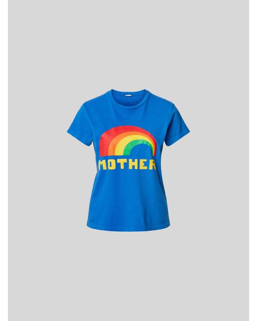 Mother Blue T-Shirt mit Motiv-Print