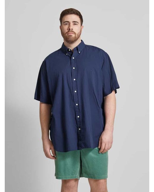Ralph Lauren PLUS SIZE Freizeithemd mit 1/2-Arm in Blue für Herren