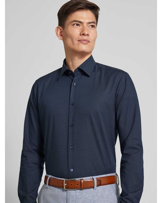 Boss Regular Fit Business-Hemd mit Kentkragen Modell 'Joe' in Blue für Herren