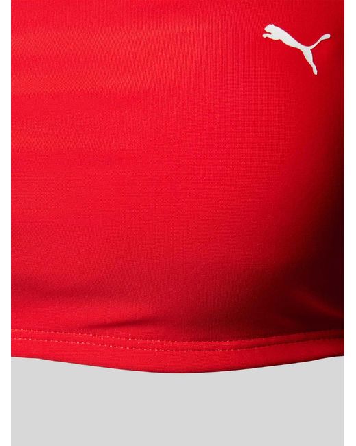 PUMA Bikinitop Met Logoprint in het Red