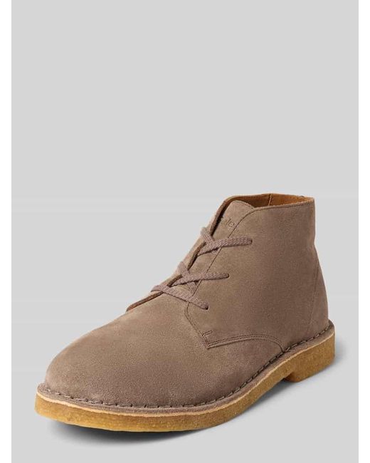 SELECTED Boots aus Rindsvelours Modell 'RICCO' in Brown für Herren