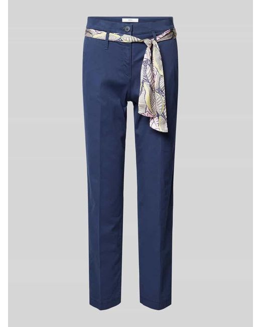 Brax Blue Slim Fit Hose mit verkürztem Schnitt Modell 'Style. Mel'