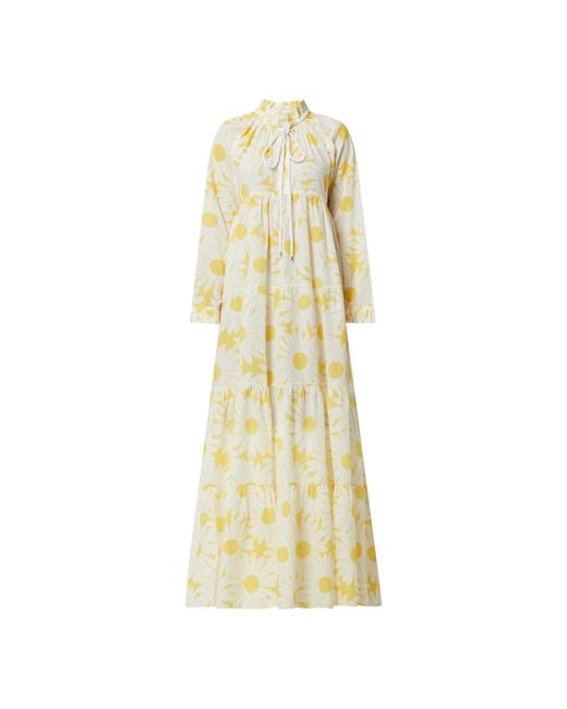 Marc O'polo Yellow X Eywasouls Maxikleid mit floralem Muster Modell 'Cara'