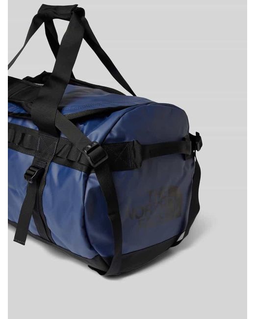 The North Face Blue Weekender mit Label-Print Modell 'BASE CAMP DUFFEL M'