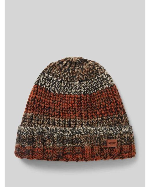 Barts Mütze mit Label-Detail Modell 'AKOTAN' in Brown für Herren